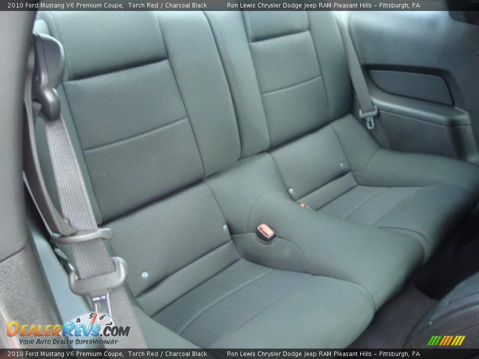 2010 Ford Mustang V6 Premium Coupe Torch Red / Charcoal Black Photo #16