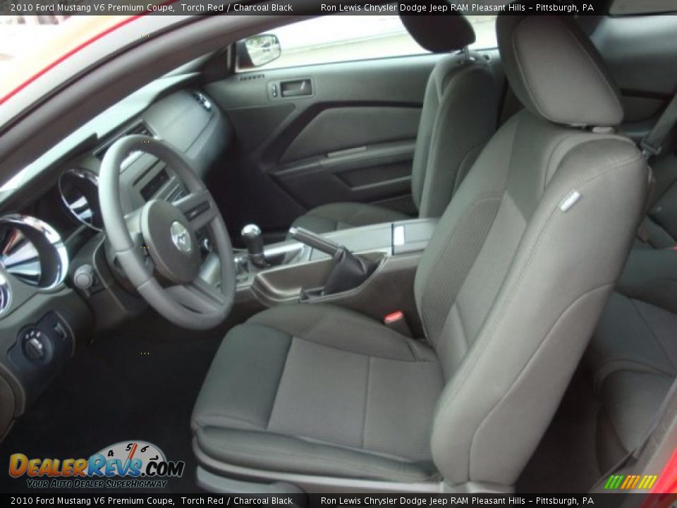 2010 Ford Mustang V6 Premium Coupe Torch Red / Charcoal Black Photo #17