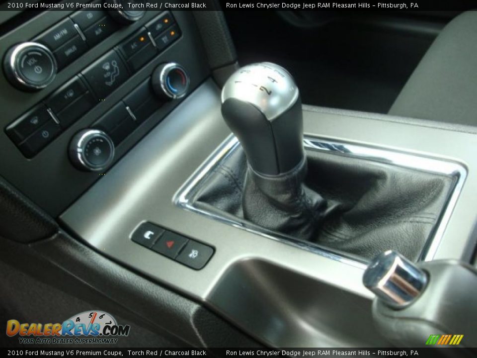 2010 Ford Mustang V6 Premium Coupe Torch Red / Charcoal Black Photo #22