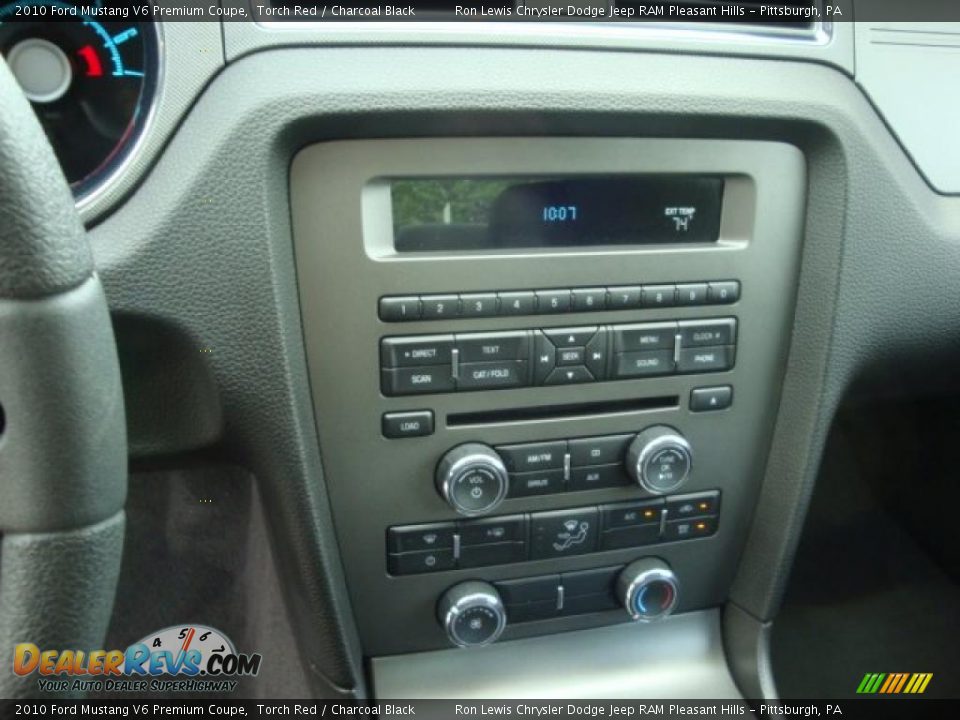 2010 Ford Mustang V6 Premium Coupe Torch Red / Charcoal Black Photo #23