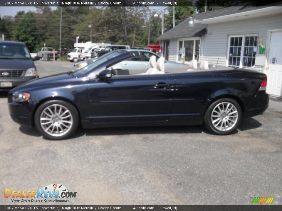 2007 Volvo C70 T5 Convertible Magic Blue Metallic / Calcite Cream Photo #4