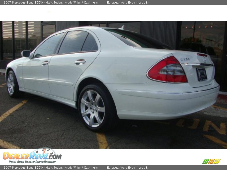 2007 Mercedes-Benz E 350 4Matic Sedan Arctic White / Cashmere Photo #3