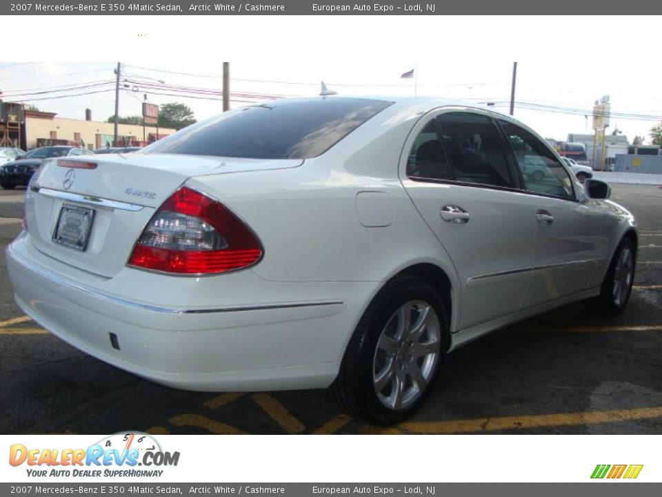 2007 Mercedes-Benz E 350 4Matic Sedan Arctic White / Cashmere Photo #4