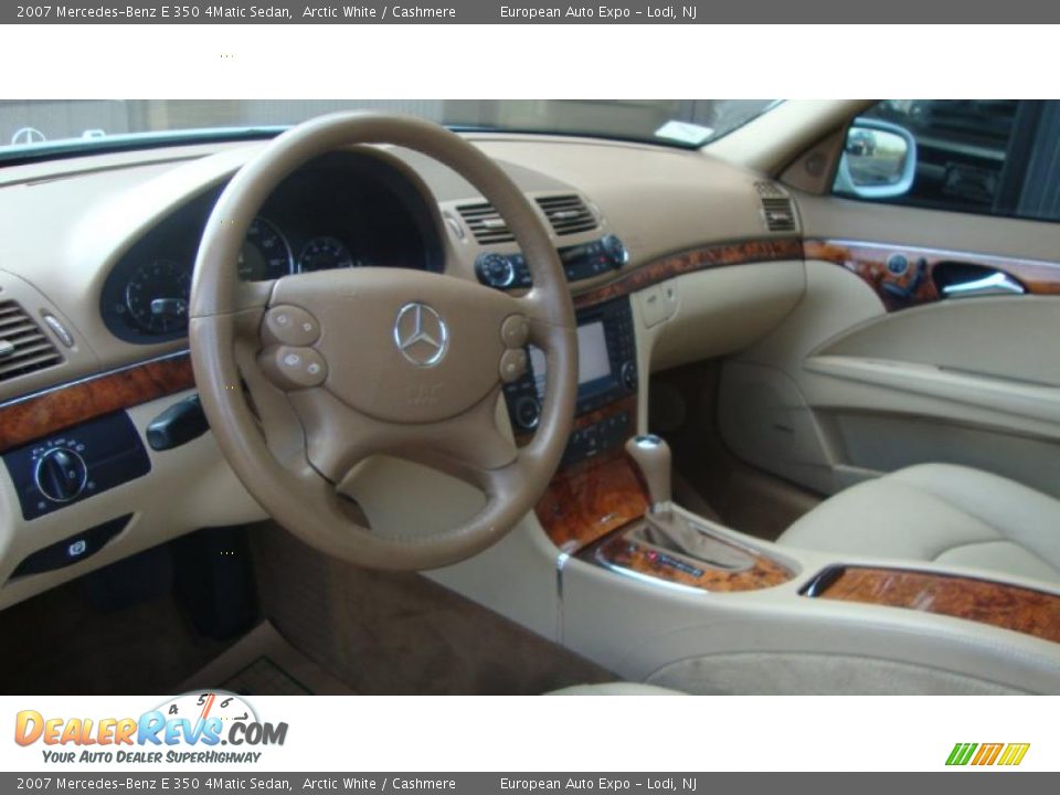 2007 Mercedes-Benz E 350 4Matic Sedan Arctic White / Cashmere Photo #6