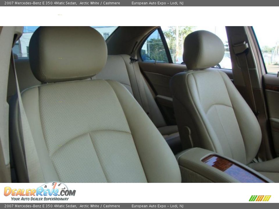 2007 Mercedes-Benz E 350 4Matic Sedan Arctic White / Cashmere Photo #13