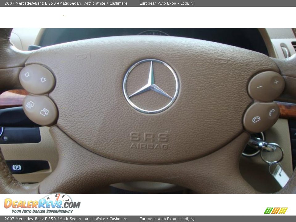 2007 Mercedes-Benz E 350 4Matic Sedan Arctic White / Cashmere Photo #22