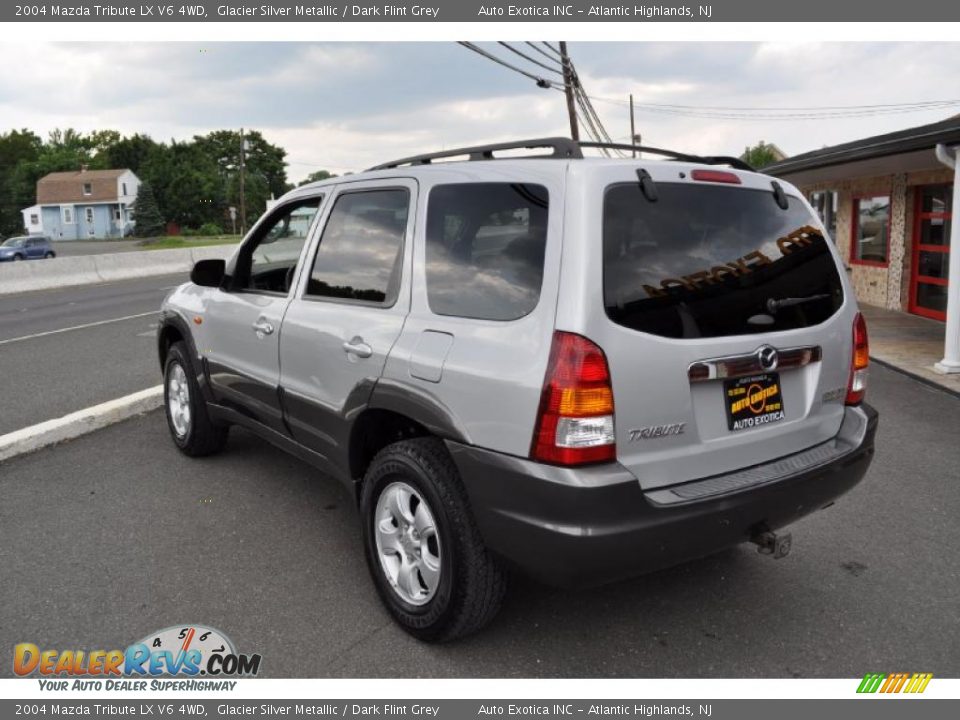2004 Mazda Tribute LX V6 4WD Glacier Silver Metallic / Dark Flint Grey Photo #2