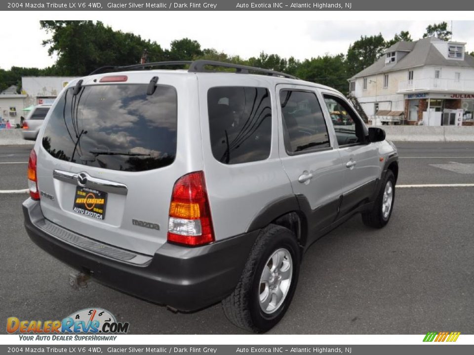 2004 Mazda Tribute LX V6 4WD Glacier Silver Metallic / Dark Flint Grey Photo #3