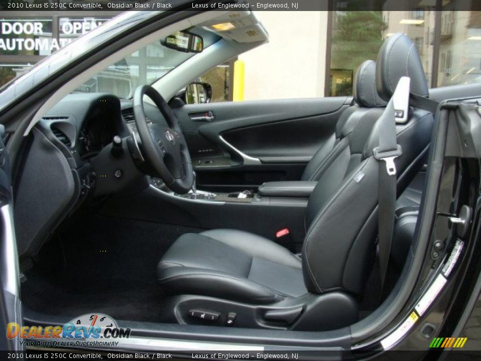 2010 Lexus IS 250C Convertible Obsidian Black / Black Photo #8