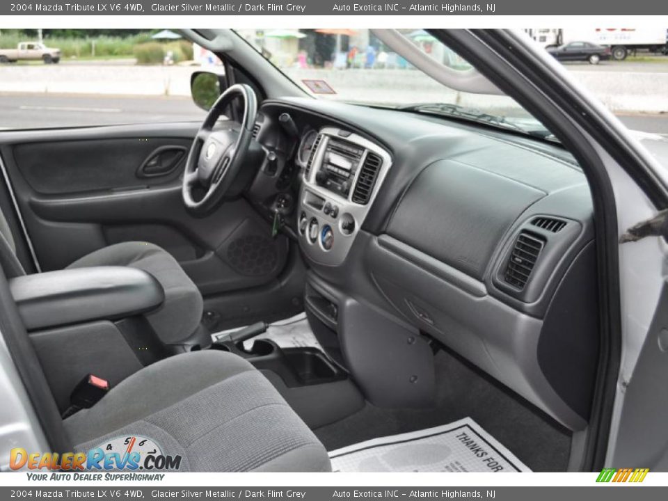 2004 Mazda Tribute LX V6 4WD Glacier Silver Metallic / Dark Flint Grey Photo #7
