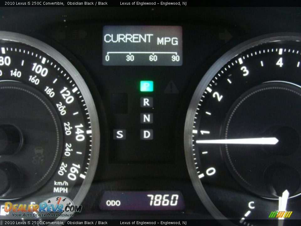 2010 Lexus IS 250C Convertible Obsidian Black / Black Photo #11