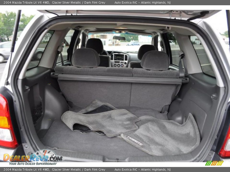 2004 Mazda Tribute LX V6 4WD Glacier Silver Metallic / Dark Flint Grey Photo #8