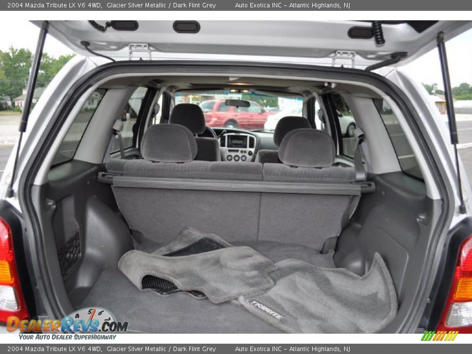 2004 Mazda Tribute LX V6 4WD Glacier Silver Metallic / Dark Flint Grey Photo #9