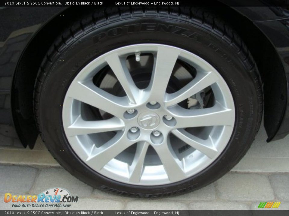 2010 Lexus IS 250C Convertible Obsidian Black / Black Photo #14
