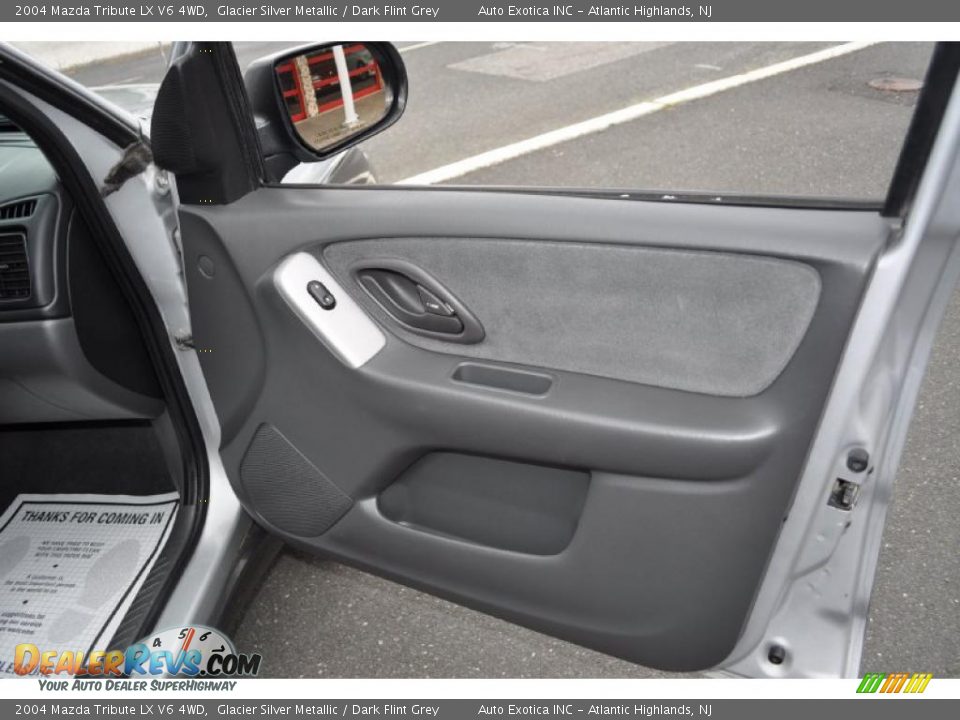 2004 Mazda Tribute LX V6 4WD Glacier Silver Metallic / Dark Flint Grey Photo #26