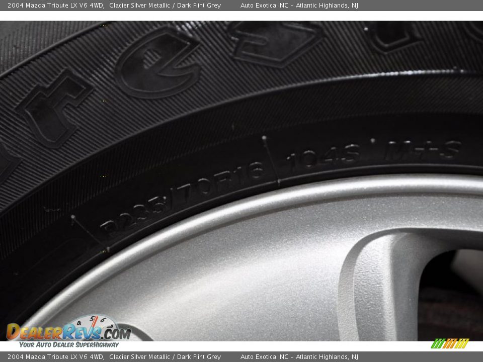 2004 Mazda Tribute LX V6 4WD Glacier Silver Metallic / Dark Flint Grey Photo #32