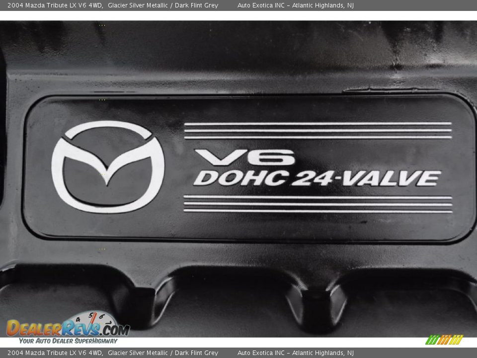 2004 Mazda Tribute LX V6 4WD Glacier Silver Metallic / Dark Flint Grey Photo #33