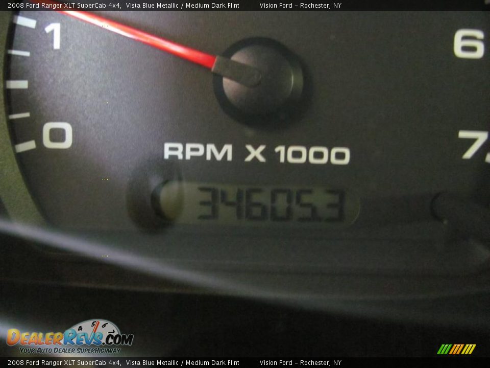 2008 Ford Ranger XLT SuperCab 4x4 Vista Blue Metallic / Medium Dark Flint Photo #3