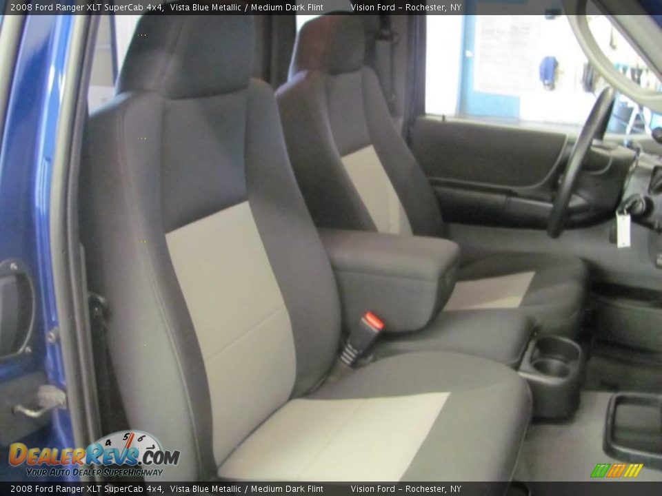 2008 Ford Ranger XLT SuperCab 4x4 Vista Blue Metallic / Medium Dark Flint Photo #18