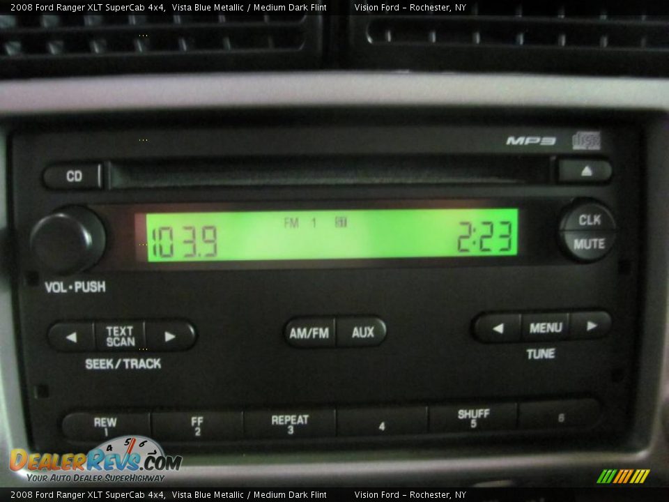 2008 Ford Ranger XLT SuperCab 4x4 Vista Blue Metallic / Medium Dark Flint Photo #23