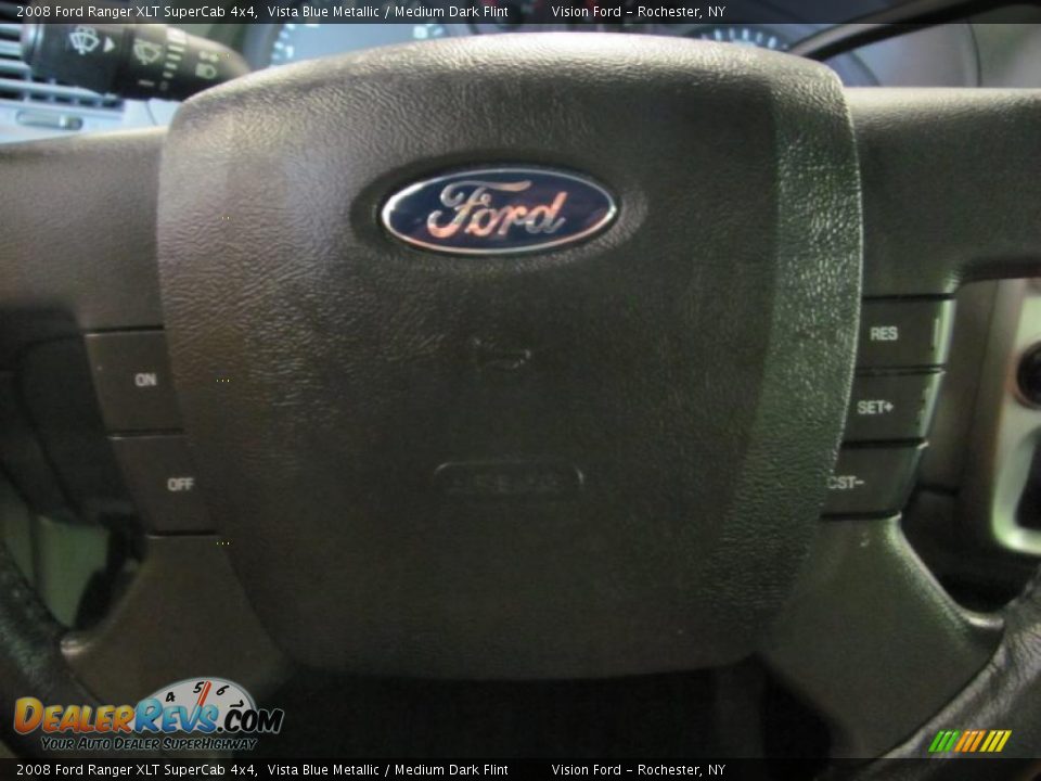 2008 Ford Ranger XLT SuperCab 4x4 Vista Blue Metallic / Medium Dark Flint Photo #27