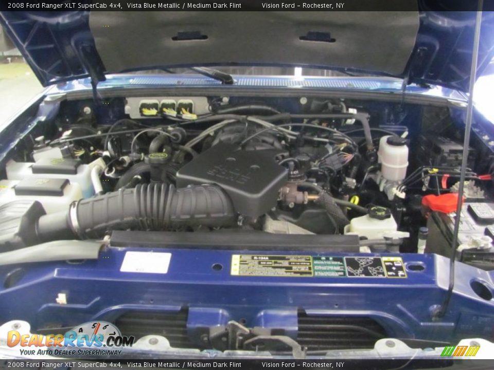2008 Ford Ranger XLT SuperCab 4x4 Vista Blue Metallic / Medium Dark Flint Photo #28