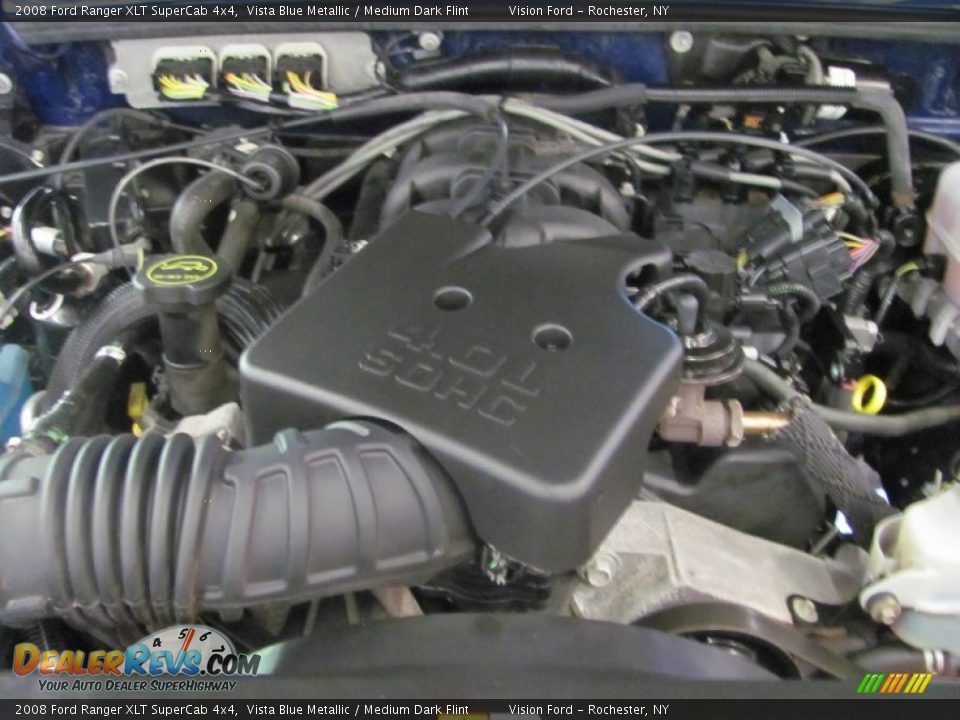 2008 Ford Ranger XLT SuperCab 4x4 Vista Blue Metallic / Medium Dark Flint Photo #29