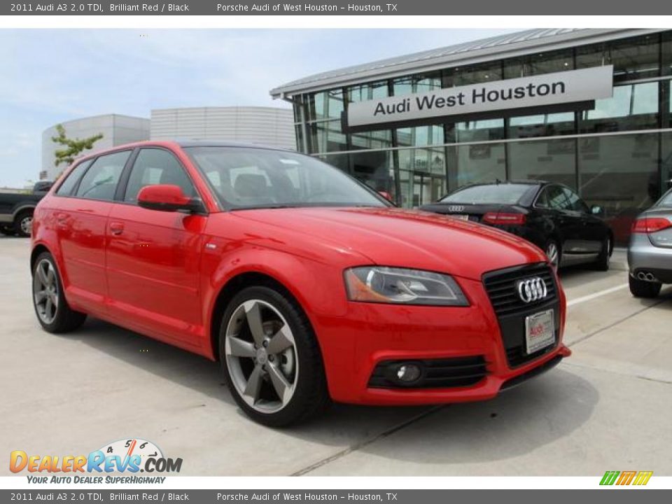 2011 Audi A3 2.0 TDI Brilliant Red / Black Photo #1
