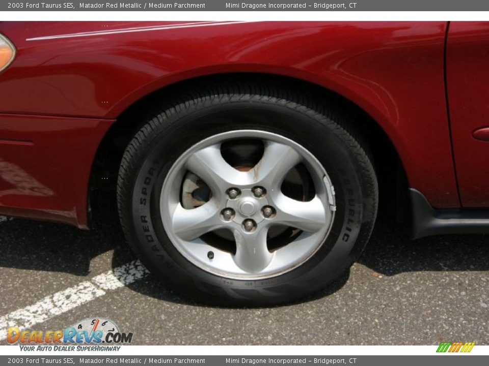 2003 Ford Taurus SES Matador Red Metallic / Medium Parchment Photo #8