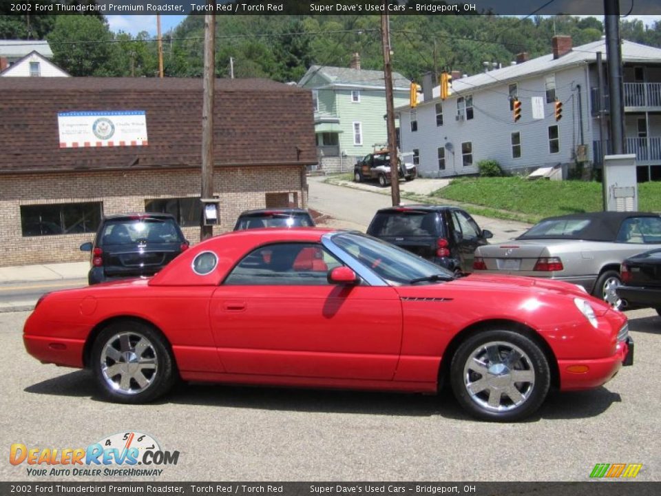 2002 Ford Thunderbird Premium Roadster Torch Red / Torch Red Photo #3