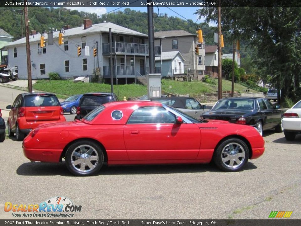 2002 Ford Thunderbird Premium Roadster Torch Red / Torch Red Photo #4