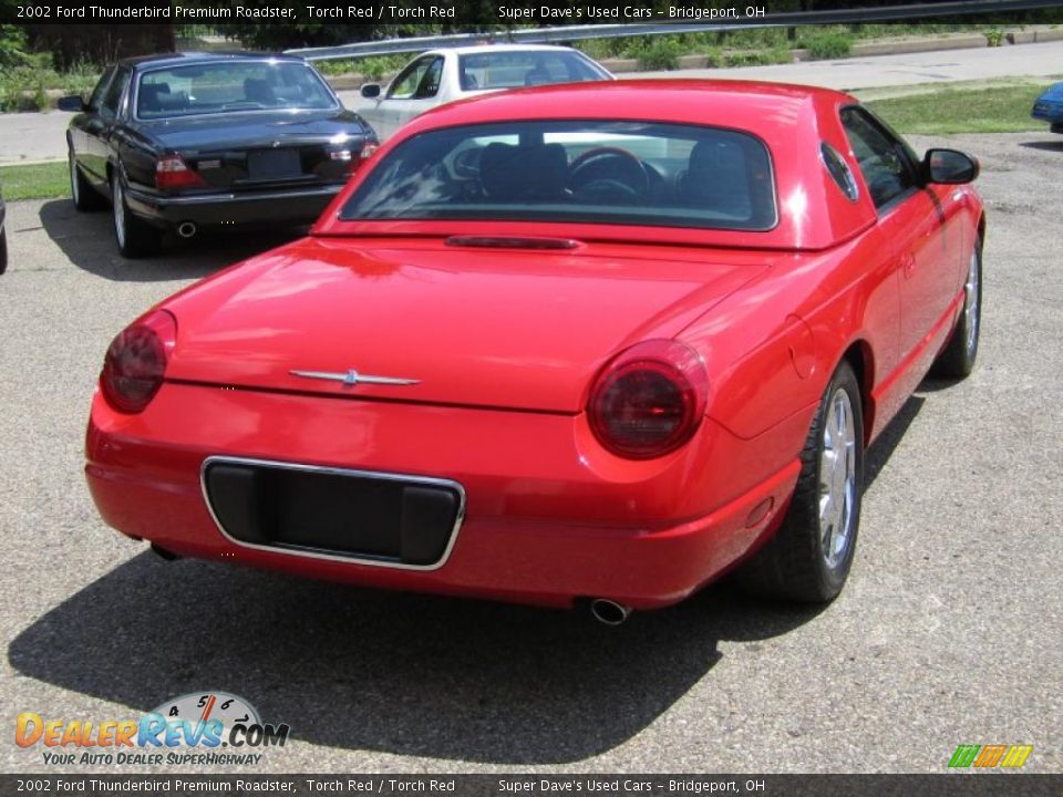 2002 Ford Thunderbird Premium Roadster Torch Red / Torch Red Photo #5