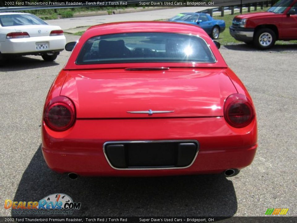 2002 Ford Thunderbird Premium Roadster Torch Red / Torch Red Photo #6