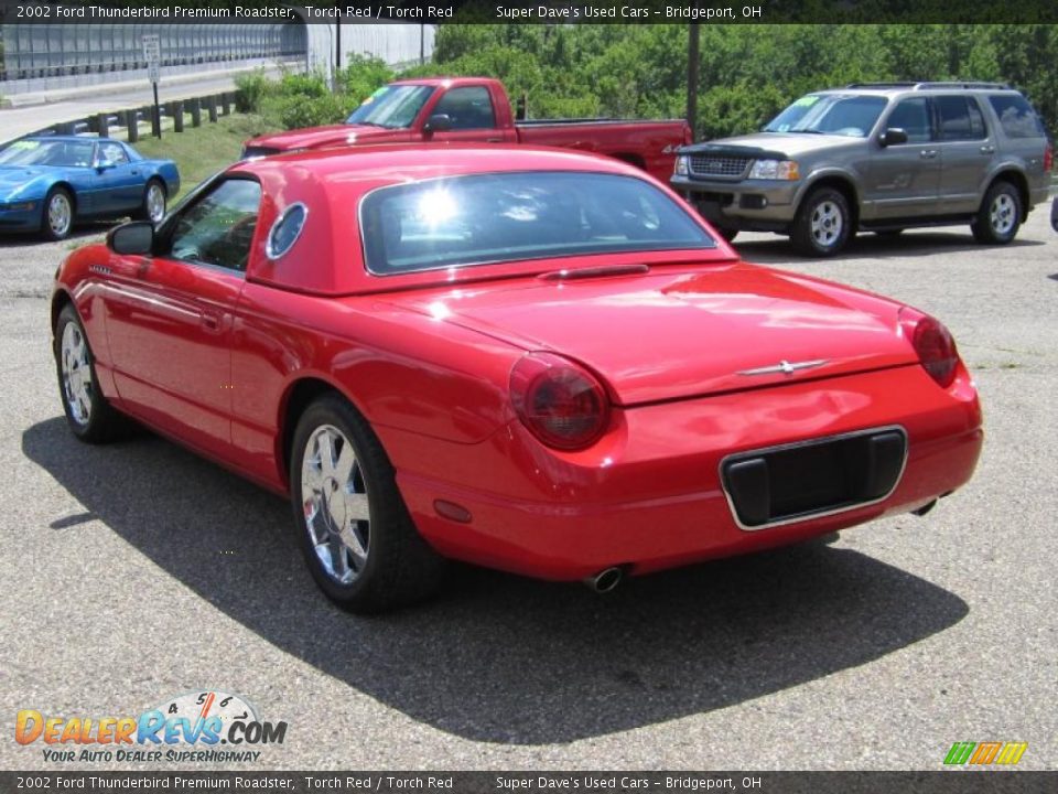 2002 Ford Thunderbird Premium Roadster Torch Red / Torch Red Photo #7