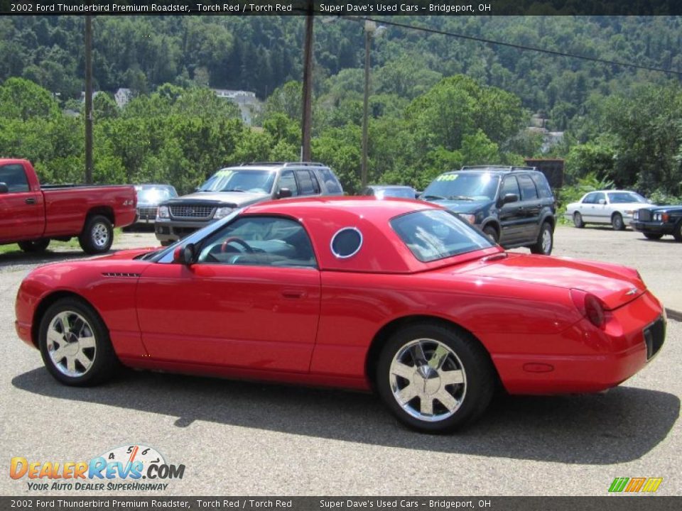 2002 Ford Thunderbird Premium Roadster Torch Red / Torch Red Photo #8