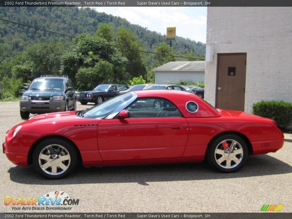 2002 Ford Thunderbird Premium Roadster Torch Red / Torch Red Photo #9