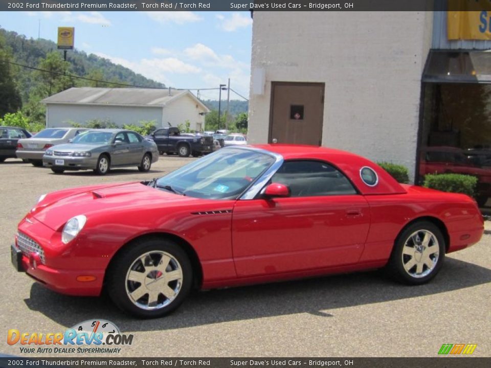 2002 Ford Thunderbird Premium Roadster Torch Red / Torch Red Photo #10