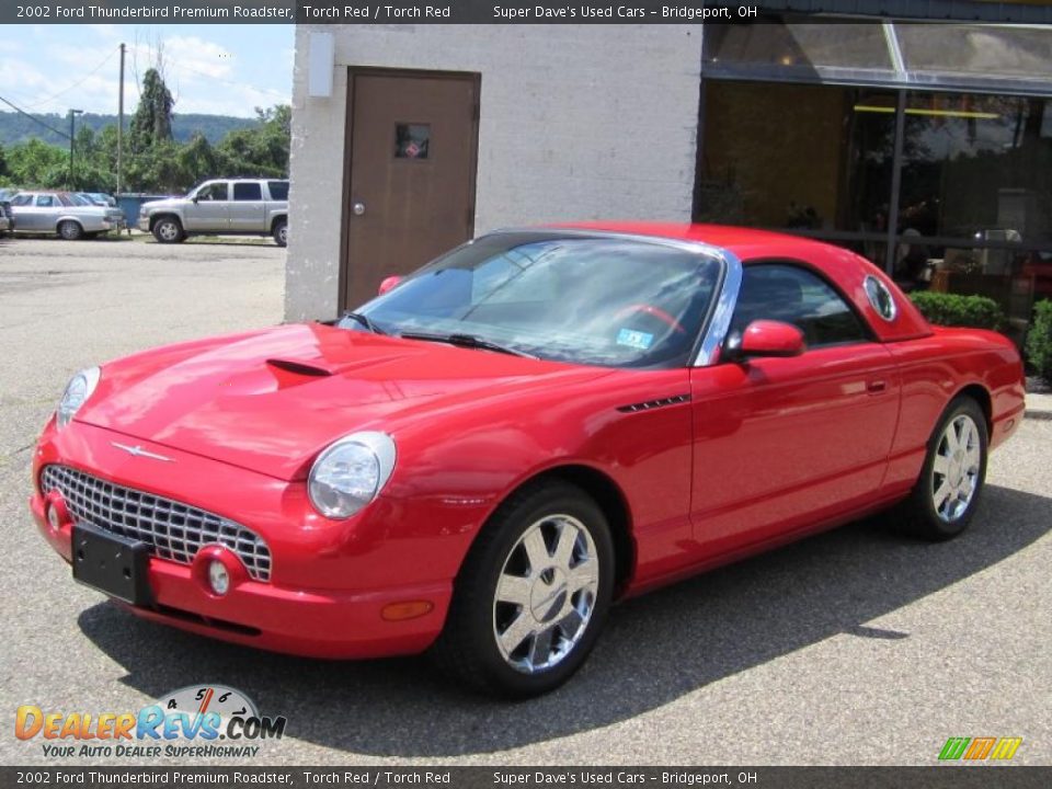 2002 Ford Thunderbird Premium Roadster Torch Red / Torch Red Photo #11