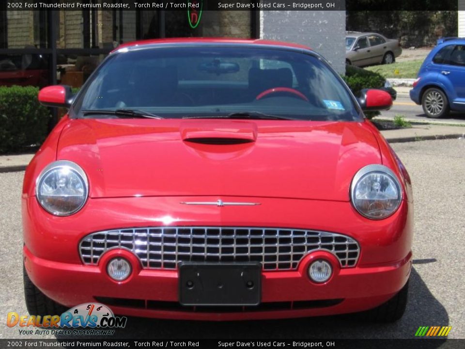 2002 Ford Thunderbird Premium Roadster Torch Red / Torch Red Photo #13