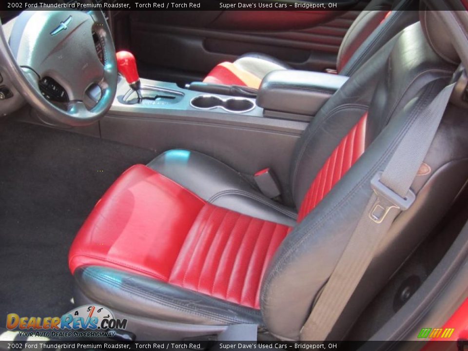 2002 Ford Thunderbird Premium Roadster Torch Red / Torch Red Photo #14