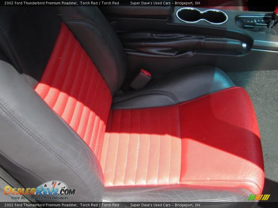 2002 Ford Thunderbird Premium Roadster Torch Red / Torch Red Photo #16