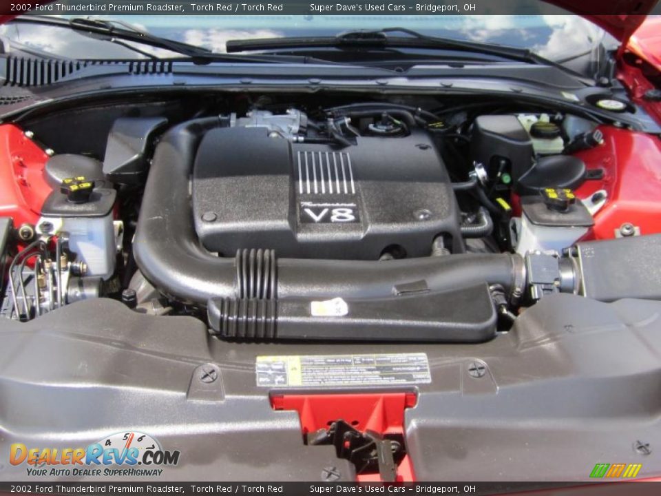 2002 Ford Thunderbird Premium Roadster Torch Red / Torch Red Photo #20