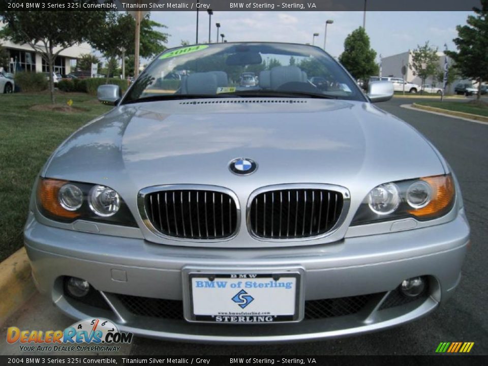 2004 BMW 3 Series 325i Convertible Titanium Silver Metallic / Grey Photo #1