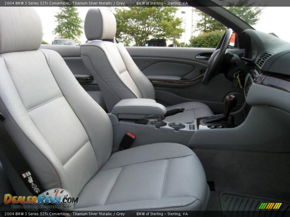 2004 BMW 3 Series 325i Convertible Titanium Silver Metallic / Grey Photo #9