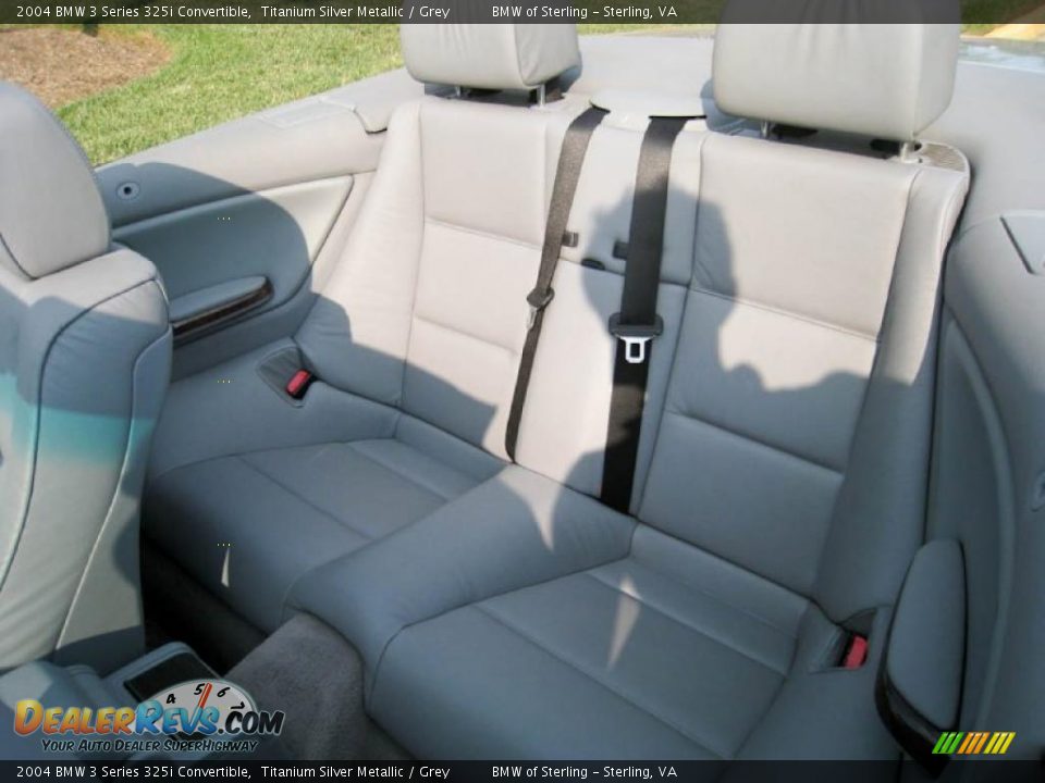 2004 BMW 3 Series 325i Convertible Titanium Silver Metallic / Grey Photo #12