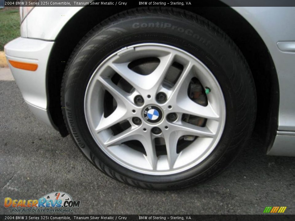 2004 BMW 3 Series 325i Convertible Titanium Silver Metallic / Grey Photo #20