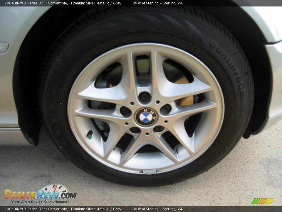 2004 BMW 3 Series 325i Convertible Titanium Silver Metallic / Grey Photo #24