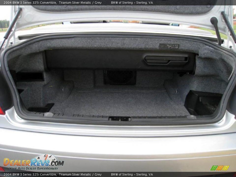 2004 BMW 3 Series 325i Convertible Titanium Silver Metallic / Grey Photo #26