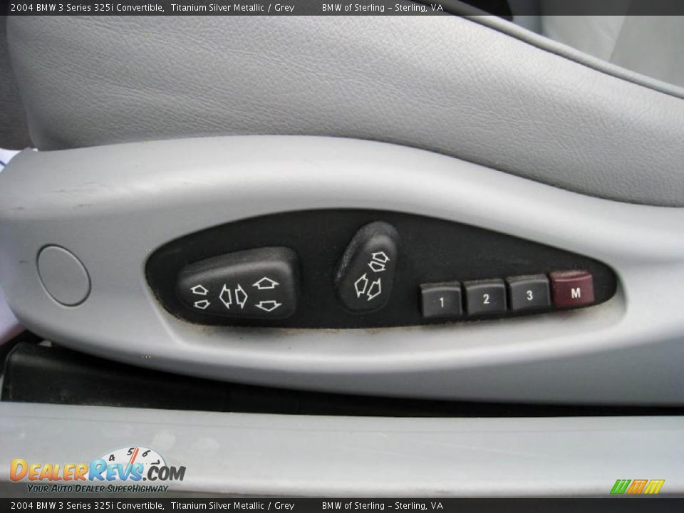 2004 BMW 3 Series 325i Convertible Titanium Silver Metallic / Grey Photo #29