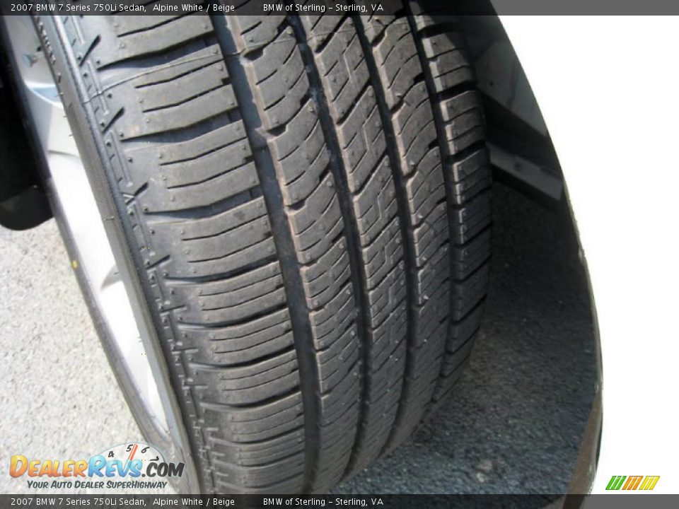2007 BMW 7 Series 750Li Sedan Alpine White / Beige Photo #18